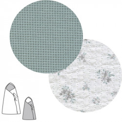 Saco Capazo Cruzado Reversible Mini Pio Mint