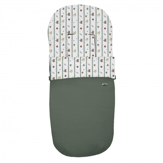 Saco Silla Recto Polipiel Verde Pelo Estampado Miguel