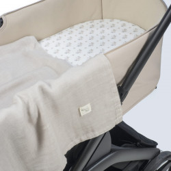 Bajera Capazo y Muselina Botton Flores