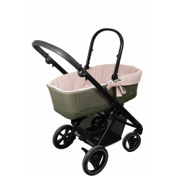 Funda Capazo Partida Bambula Rosa Empolvado