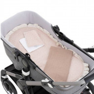 Base Capazo con Volante y Muselina Rustic Nude