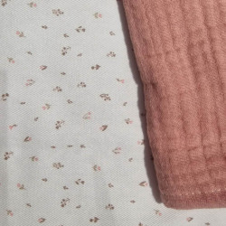 Pack 2 Salva Babitas Florecitas Rosa Pack 2 Salva Babitas Florecitas Rosa