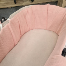 Funda Capazo Partida Bambula Rosa Empolvado Funda Capazo Partida Bambula Rosa Empolvado