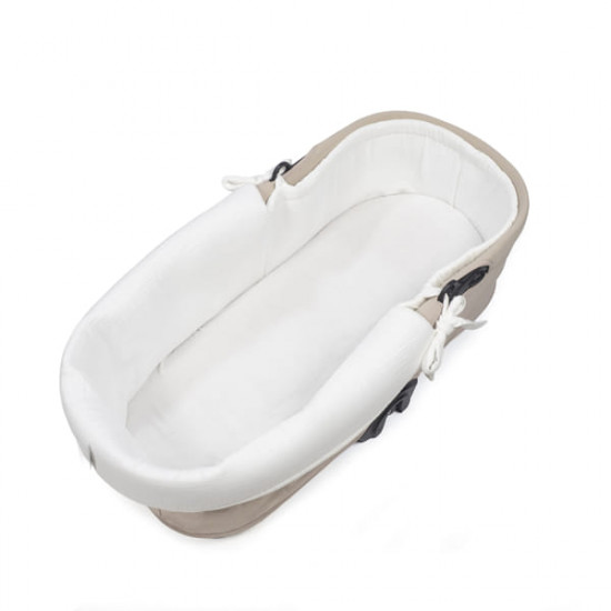 Funda Capazo Dual y Bajera Ajustable Little Bloom Blanco