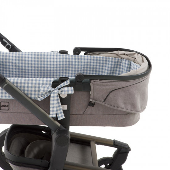 Funda Capazo Dual Reversible Vichy Azul Funda Capazo Dual Reversible Vichy Azul