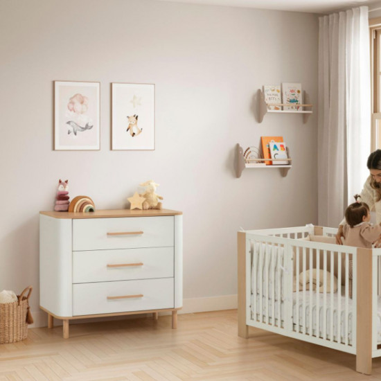 Cómoda Curve Blanco Madera