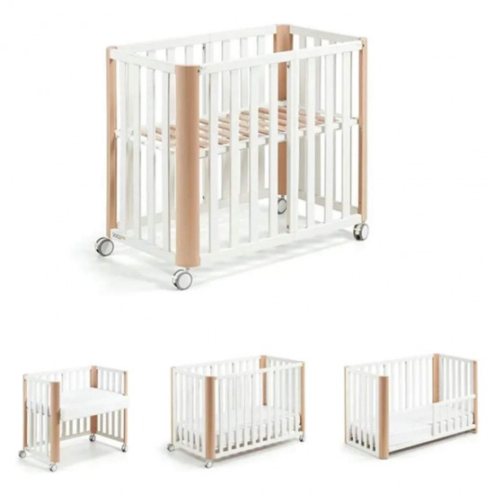 Minicuna Colecho y Cuna Doco Plus Blanco Madera (sin colchón)