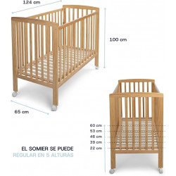 Cuna Verona Natural 120 x 60 cm