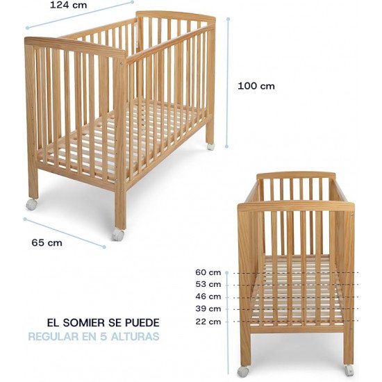 Cuna Verona Natural 120 x 60 cm