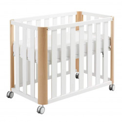 Minicuna Colecho Doco Sleeping 90 x 50 Blanco  Natural con colchón