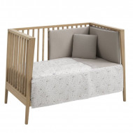 Colcha y Protector Abete Gris 120 x 60 Colcha y Protector Abete Gris 120 x 60