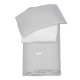 Nórdico Little Bloom Vichy Gris Cuna 120 x 60 cm