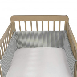 Protector Cuna 3D Transpirable 120 x 60 Praliné Matcha