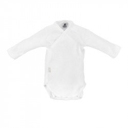 Body Algodón Blanco Manga Larga 1 Mes