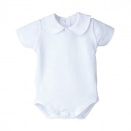 Body Manga Corta Lugo Cuello Redondo Blanco Calamaro