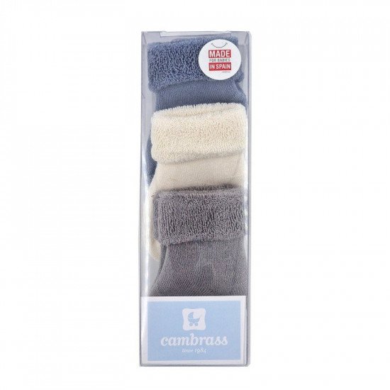 Pack 3 Calcetines Liso Blue