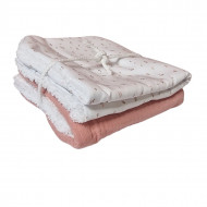 Pack 2 Salva Babitas Florecitas Rosa