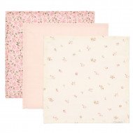 Pack 3 Muselinas 25 x 25 Little Dutch Floral Garden