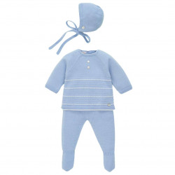 Primera Puesta Botones Azul Nube