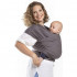 Fular Elastico Algodón Orgánico Gris Boba Wrap