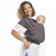 Fular Elastico Algodón Orgánico Gris Boba Wrap
