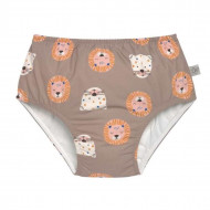 Bañador Pañal Wild Cats Chocolate con Volantes