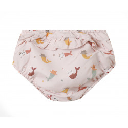 Bañador Pañal Mermaid Cats con Volantes