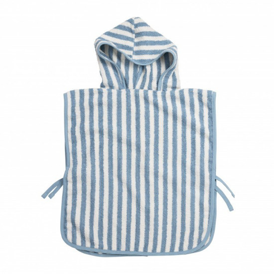 Poncho Playa Rayas Azul De 1 a 3 Años Poncho Playa Rayas Azul De 1 a 3 Años