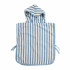 Poncho Playa Rayas Azul De 1 a 3 Años