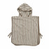 Poncho Playa Rayas Taupe De 1 a 3 Años
