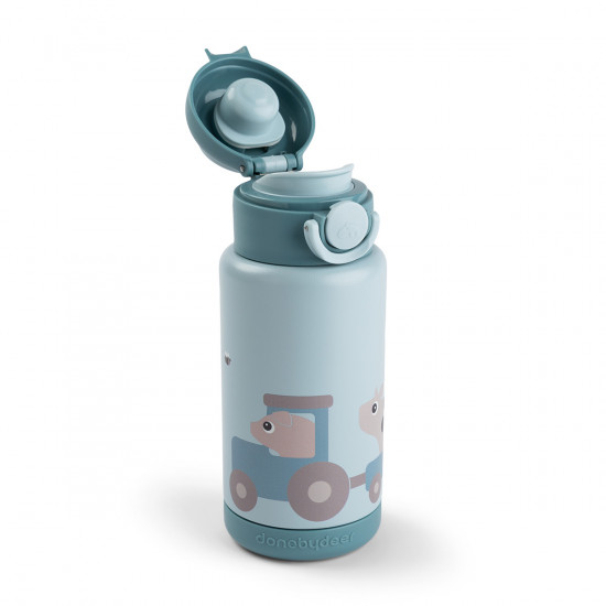 Botella Térmica Tiny Farm Azul 340 ml