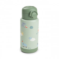 Botella Térmica Playground con Pajita 340 ml Verde