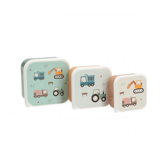 Set 3 Cajas Almuerzo Trucks