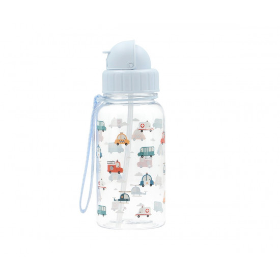 Botella Con Pajita City Cars Botella Con Pajita City Cars