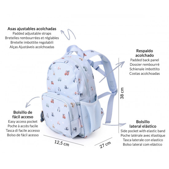 Mochila Infantil TT City Cars Mochila Infantil TT City Cars