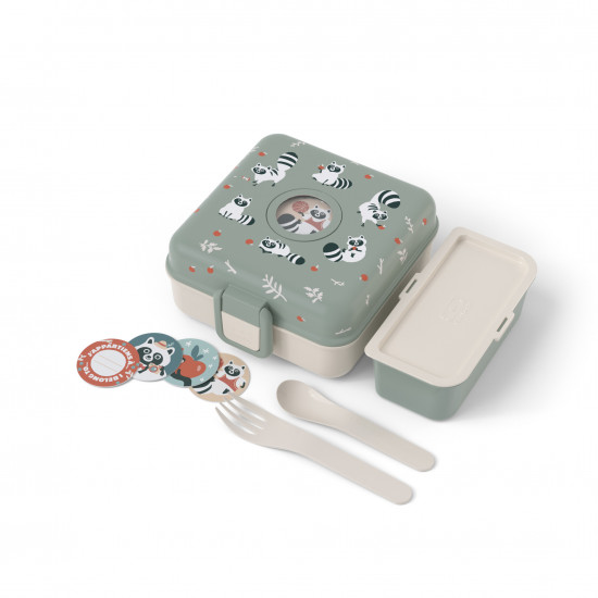 Caja de Almuerzo MB Snacky Mapache Caja de Almuerzo MB Snacky Mapache