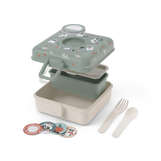 Caja de Almuerzo MB Snacky Mapache Caja de Almuerzo MB Snacky Mapache