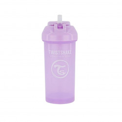 Botella Pajita Twistshake Lila Pastel