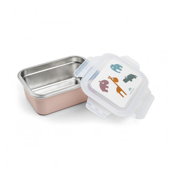 Caja Almuerzo Acero Deer Friends Rosa