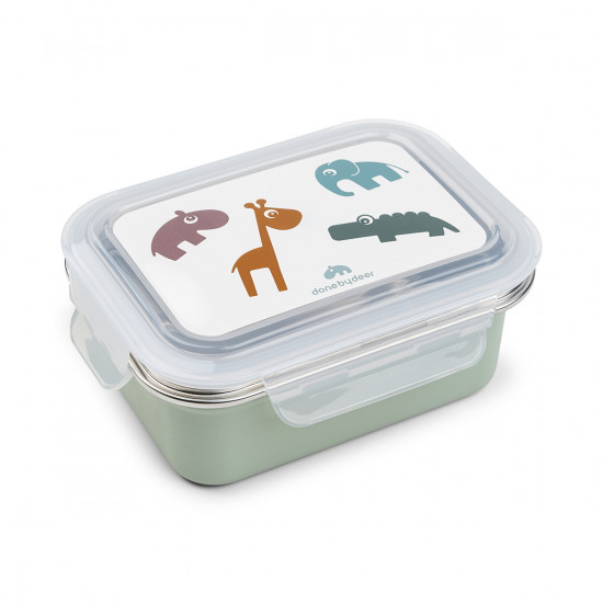 Caja Almuerzo Acero Deer Friends Verde