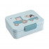 Caja Almuerzo con Separador Tiny Farm Azul