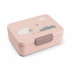 Caja Almuerzo con Separador Tiny Farm Rosa