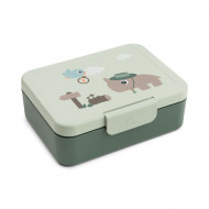 Caja Almuerzo Con Separador Tiny Trail Verde