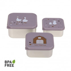 Set 3 Cajas Almuerzo Aluminio Farmer Set 3 Cajas Almuerzo Aluminio Farmer