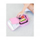 Caja Almuerzo Box Bento 2 Montii Pink Floss Glitter