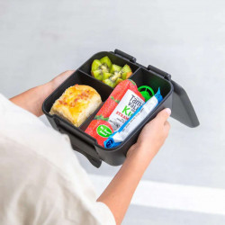 Caja Almuerzo Bite 3 Compartimentos Montii Negro