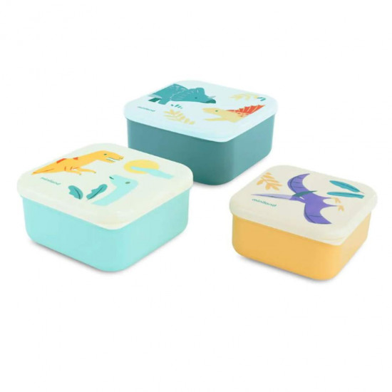 Set 3 Cajas  Almuerzo Jurassic